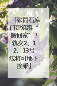 张园石库门建筑群“搬回家”！轨交2、12、13号线将可地下换乘