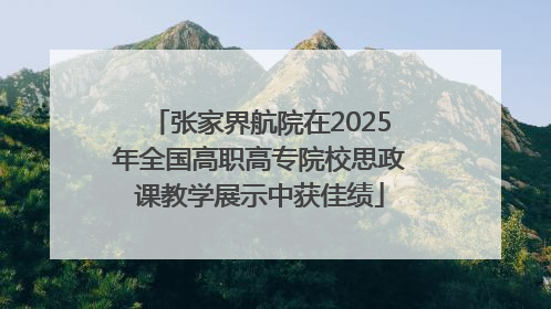 张家界航院在2025年全国高职高专院校思政课教学展示中获佳绩