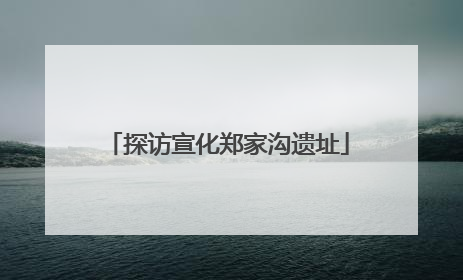 探访宣化郑家沟遗址