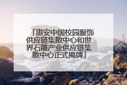 惠安中国校园服饰供应链集散中心和世界石雕产业供应链集散中心正式揭牌
