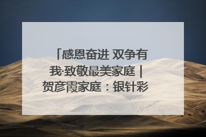感恩奋进 双争有我·致敬最美家庭｜贺彦霞家庭：银针彩线绣出好日子
