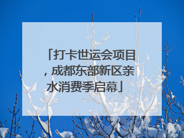 打卡世运会项目，成都东部新区亲水消费季启幕