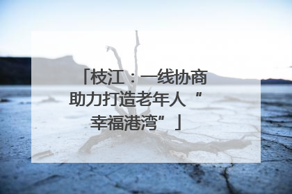 枝江：一线协商助力打造老年人“幸福港湾”