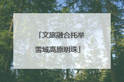 文旅融合托举雪域高原明珠