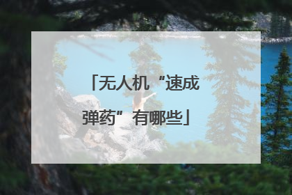 无人机“速成弹药”有哪些