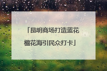 昆明商场打造蓝花楹花海引民众打卡