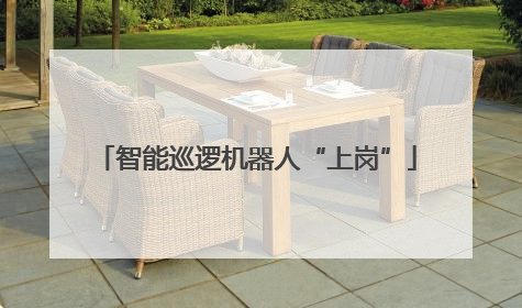 智能巡逻机器人“上岗”