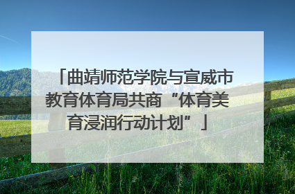 曲靖师范学院与宣威市教育体育局共商“体育美育浸润行动计划”