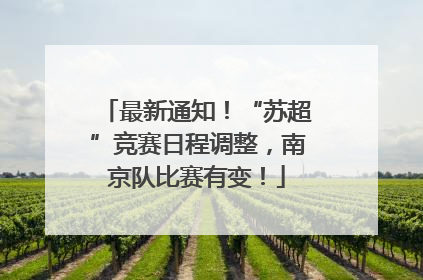 最新通知！“苏超”竞赛日程调整，南京队比赛有变！