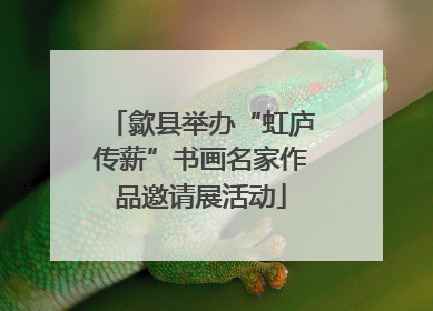 歙县举办“虹庐传薪”书画名家作品邀请展活动