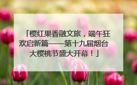 樱红果香融文旅，端午狂欢启新篇——第十九届烟台大樱桃节盛大开幕！