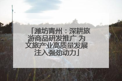 潍坊青州：深耕旅游商品研发推广 为文旅产业高质量发展注入强劲动力