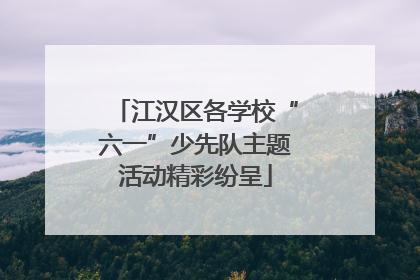 江汉区各学校“六一”少先队主题活动精彩纷呈