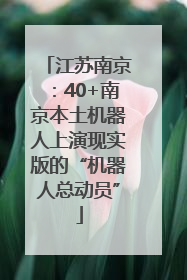 江苏南京：40+南京本土机器人上演现实版的“机器人总动员”