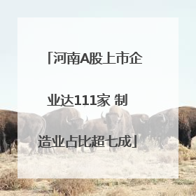 河南A股上市企业达111家 制造业占比超七成