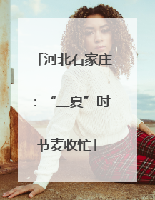 河北石家庄：“三夏”时节麦收忙
