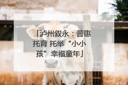 泸州叙永：普惠托育 托举“小小孩”幸福童年