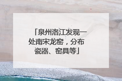 泉州洛江发现一处南宋龙窑，分布瓷器、窑具等