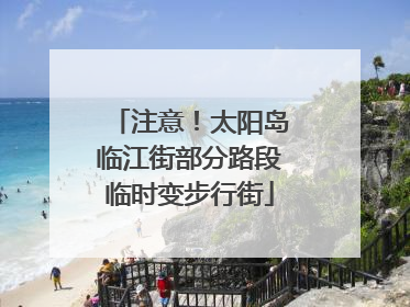 注意！太阳岛临江街部分路段临时变步行街