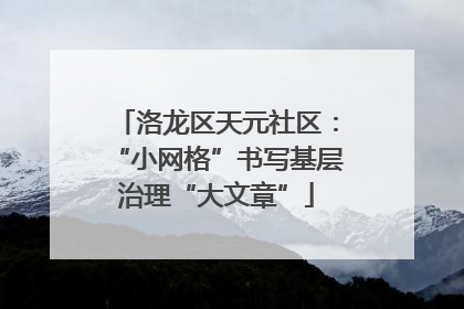 洛龙区天元社区：“小网格”书写基层治理“大文章”