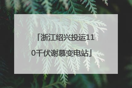 浙江绍兴投运110千伏谢慕变电站