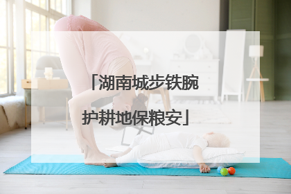 湖南城步铁腕护耕地保粮安
