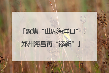 聚焦“世界海洋日”，郑州海昌再“添新”