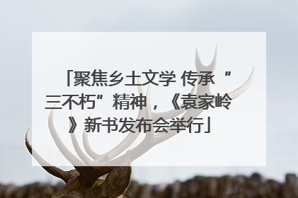 聚焦乡土文学 传承“三不朽”精神，《袁家岭》新书发布会举行