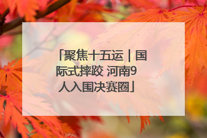 聚焦十五运｜国际式摔跤 河南9人入围决赛圈