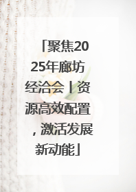 聚焦2025年廊坊经洽会丨资源高效配置，激活发展新动能