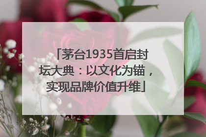 茅台1935首启封坛大典：以文化为锚，实现品牌价值升维