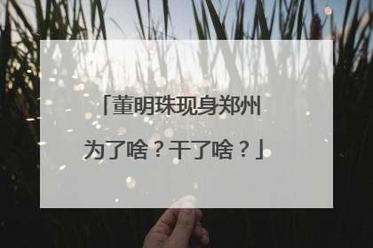 董明珠现身郑州 为了啥？干了啥？
