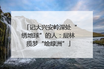 记大兴安岭深处“绣地球”的人：层林揽梦“绘绿洲”