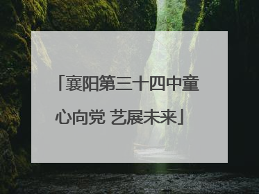 襄阳第三十四中童心向党 艺展未来