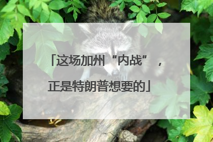 这场加州“内战”，正是特朗普想要的