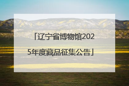 辽宁省博物馆2025年度藏品征集公告