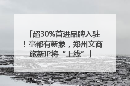 超30%首进品牌入驻！亳都有新象，郑州文商旅新IP将“上线”
