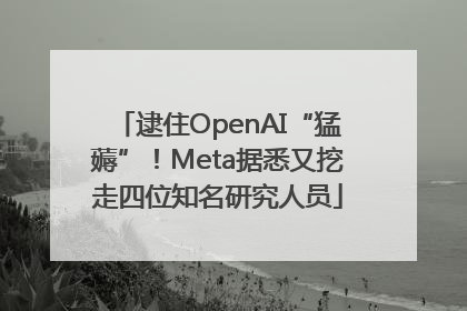 逮住OpenAI“猛薅”！Meta据悉又挖走四位知名研究人员