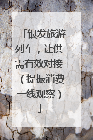银发旅游列车，让供需有效对接（提振消费一线观察）