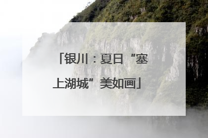 银川：夏日“塞上湖城”美如画