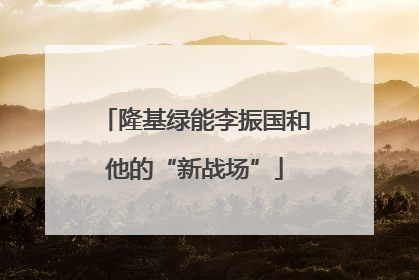 隆基绿能李振国和他的“新战场”
