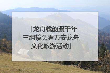 龙舟载韵渡千年 三组镜头看万安龙舟文化旅游活动