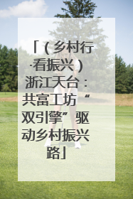 （乡村行·看振兴）浙江天台：共富工坊“双引擎”驱动乡村振兴路