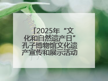 2025年“文化和自然遗产日”孔子博物馆文化遗产宣传和展示活动启动仪式举行