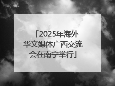 2025年海外华文媒体广西交流会在南宁举行
