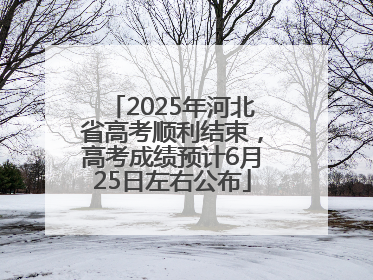 2025年河北省高考顺利结束，高考成绩预计6月25日左右公布