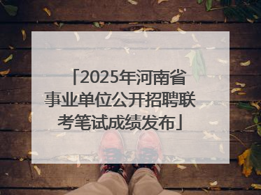 2025年河南省事业单位公开招聘联考笔试成绩发布
