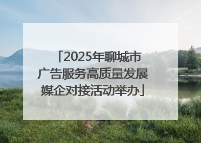 2025年聊城市广告服务高质量发展媒企对接活动举办