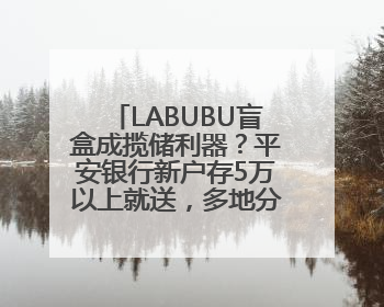 LABUBU盲盒成揽储利器？平安银行新户存5万以上就送，多地分支行跟进