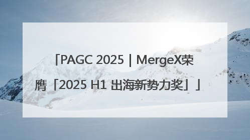 PAGC 2025｜MergeX荣膺「2025 H1 出海新势力奖」